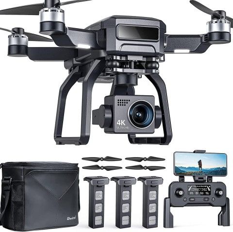 Bwine F7 GPS Drones with Camera for Adults 4K Night Vision, 3-Aix Gimbal, 2Mile Long Range, 75Mins