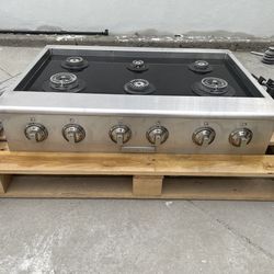 Electrolux Icon 36” Gas Cooktop – 6 Burner – Stainless – Model E36GC75PPS3(construction/remodel kitchen cooktop pull)