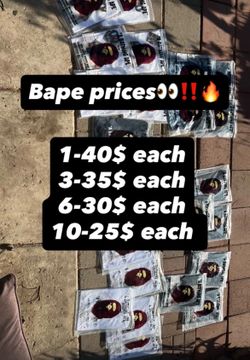 Bulk bape tees