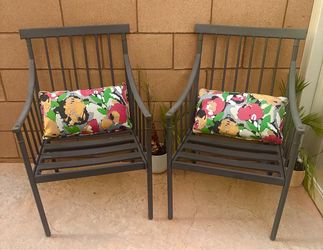 2 backyard chairs