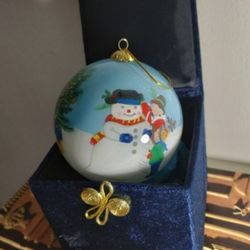 1999 HAND PAINTED BALL ORNAMENT4.5"