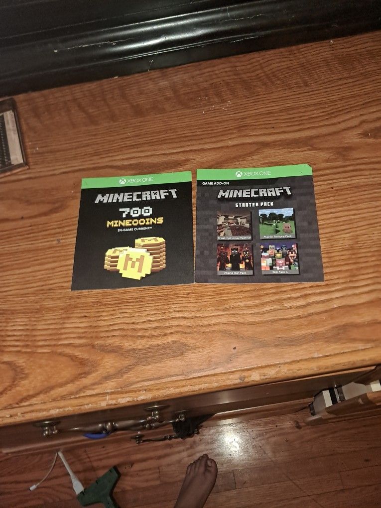 Minecraft cards.