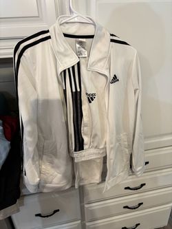Adidas White Track Jacket