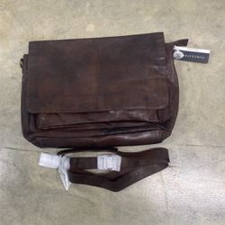 Leather Messenger Bag for Men and Women Laptop College, Office, Adjustable Strap