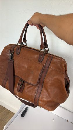 Real leather duffle bag