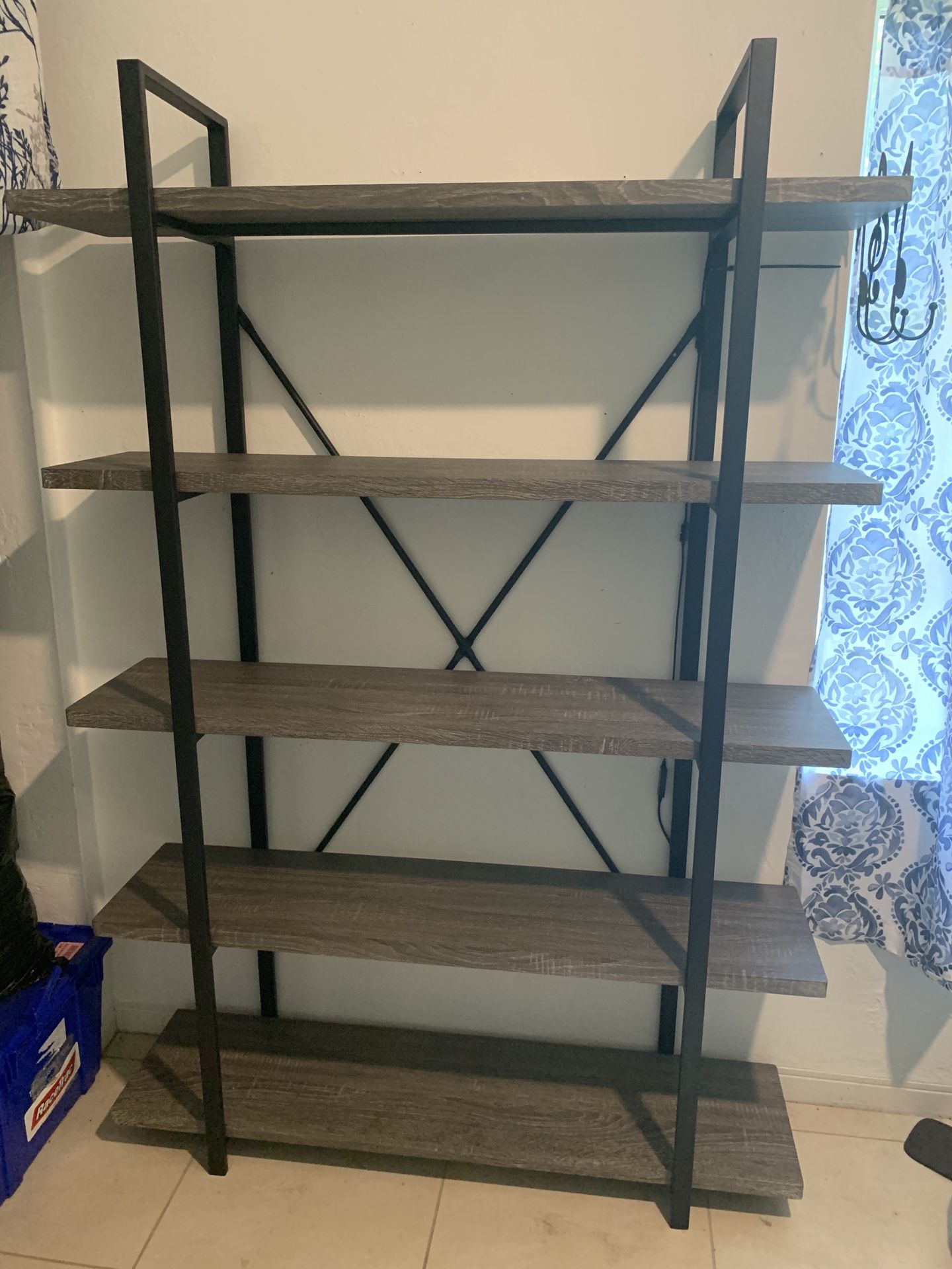 Rustic 5-tier Bookshelf 