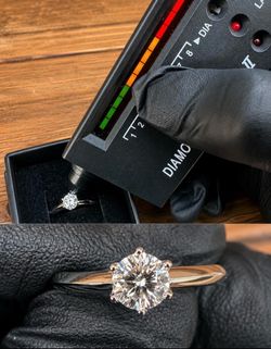 VVS1 Moissante Engagement Rings