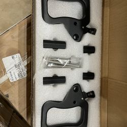 Front Grab Handles, Aluminum Grab Bars, Black Textured, fit for 2007-2018 Jeep JK 2/4-Door