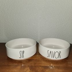 Rae Dunn Pet bowls for cat or small dog