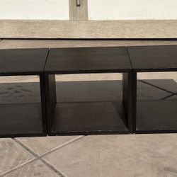 West Elm End Tables, Cubes Or Cushioned Bench