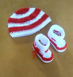 Handmade crochet baby girl