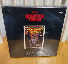Netflix Stranger Things 18"x24" Jigsaw Puzzle 500pc 2 Sided 11 Demogorgan / NEW