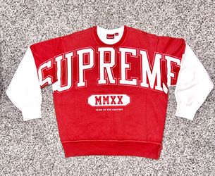 Supreme Overprint Spellout Crewneck Sweatshirt