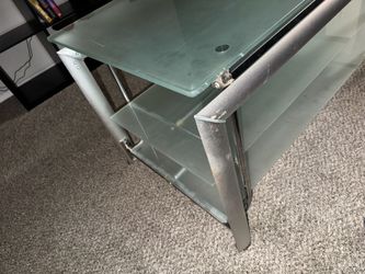 Glass entertainment center