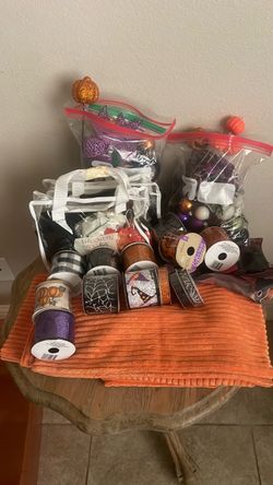 Halloween Decoration Bundle with Ribbons and Ornaments