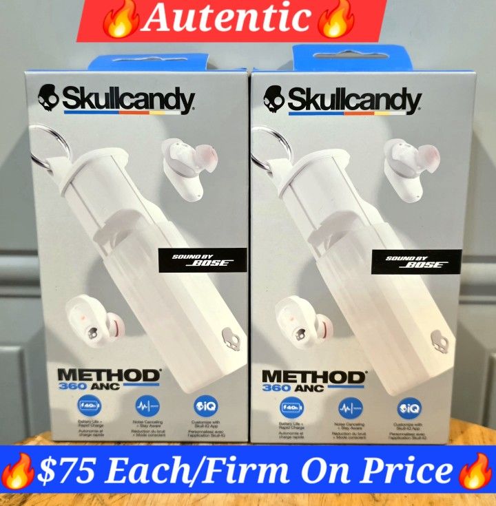 🔥Skullcandy Method 360 ANC Sound By Bose🔥$76 Each/FIRM ON PRICE 🔥Brand New Factory Sealed