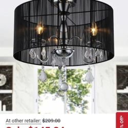 Glam Goth Crystal Chandelier