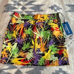 Loudmouth Ladies Golf Skort in Splatterific Size 8
