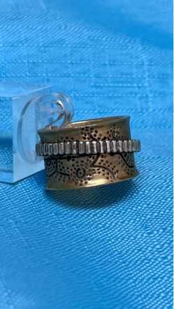 Barse - Sterling Silver & Copper Spinner Ring, 7.5 WB, Unisex