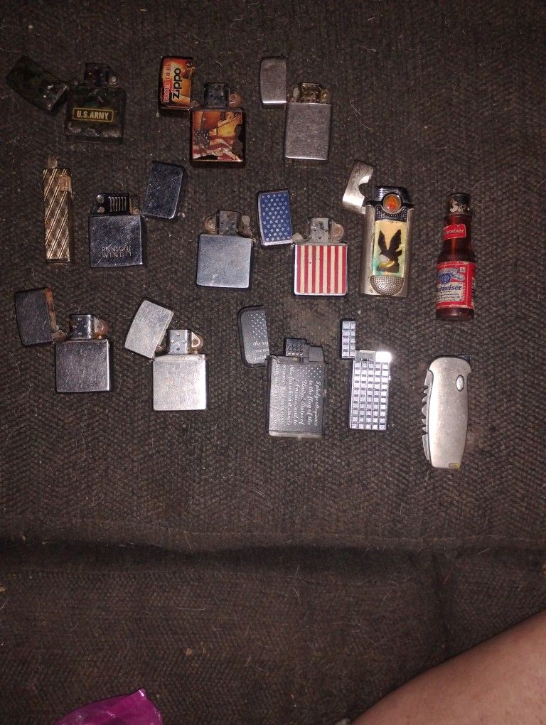 Vintage Collection Of Lighters 15 Total Buying All