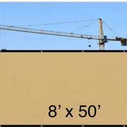 FENCE SCREEN 8 x 50 Privacy Screen - Beige 8x50