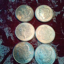 1921 Silver Dollars AU $78 Each 