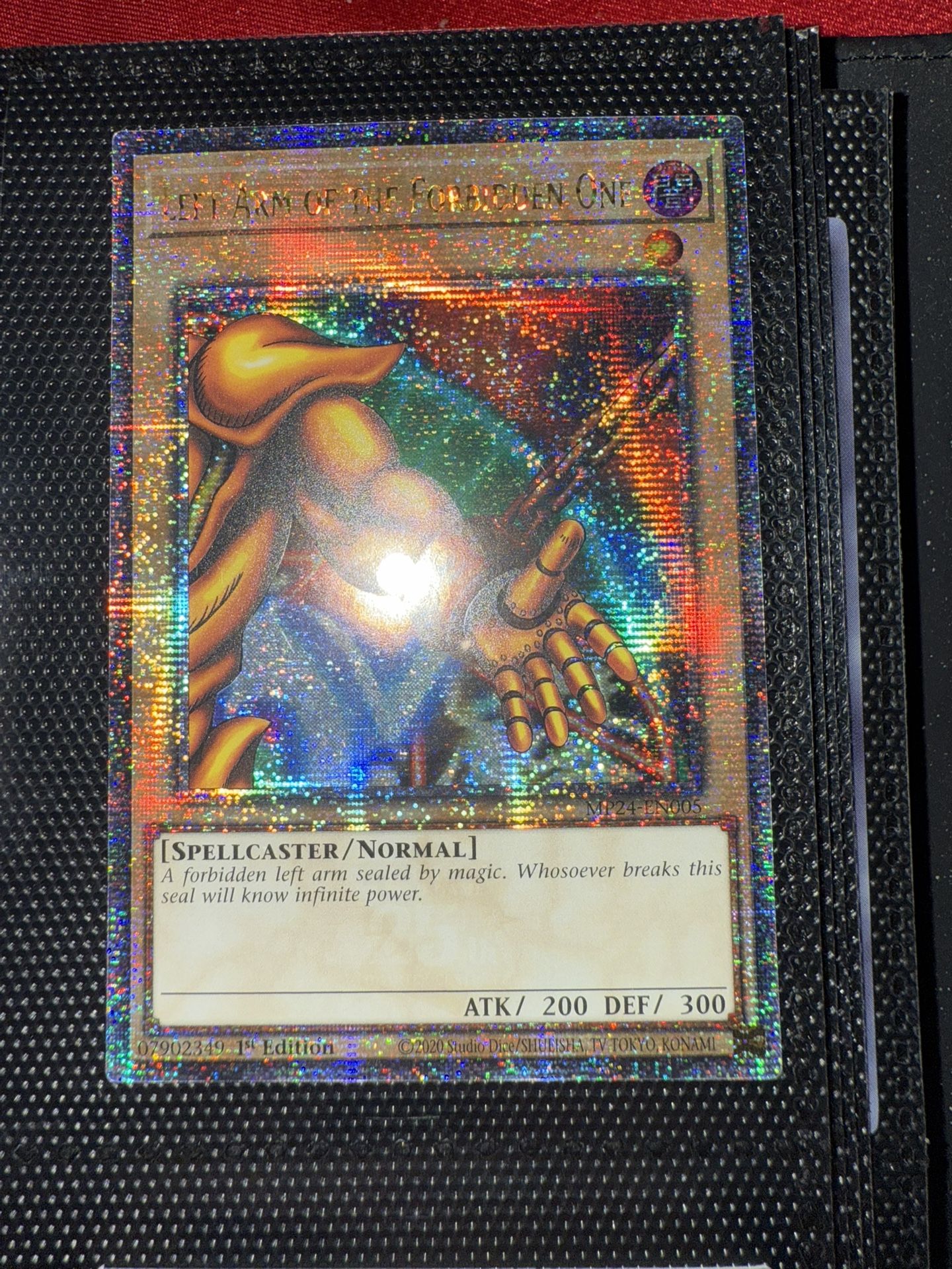 Quarter Century Secret Rare Left Arm Of The Forbidden One