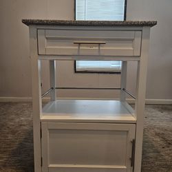 White Kitchen Cart