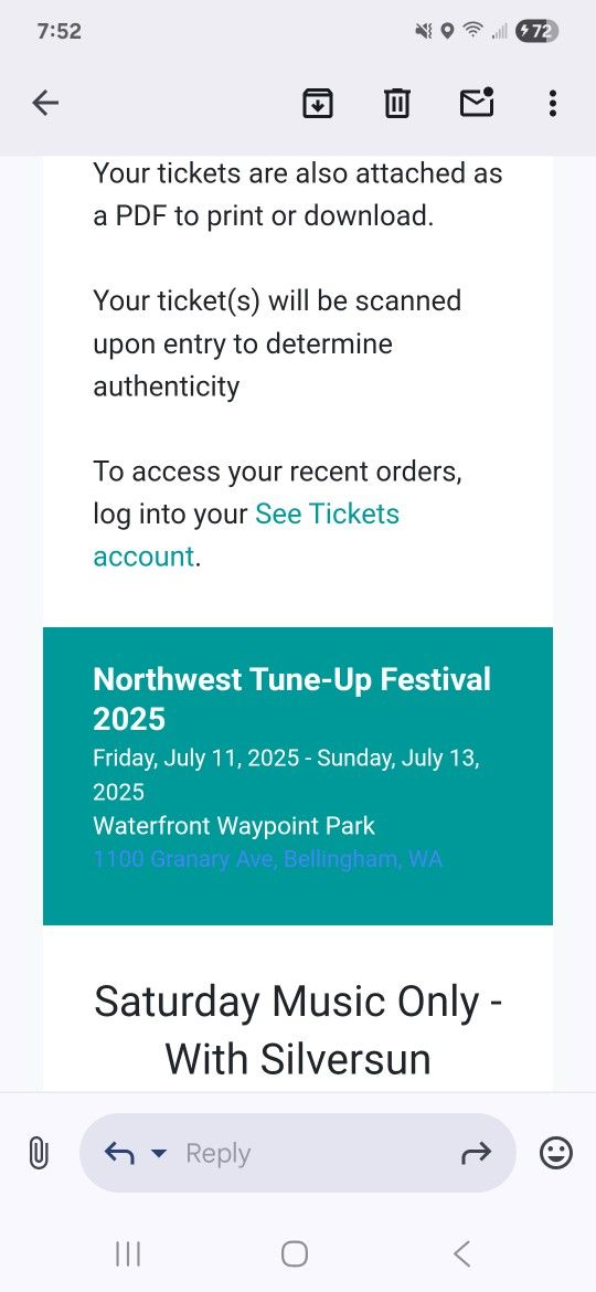 Northwest Tune Up Festival Tickets