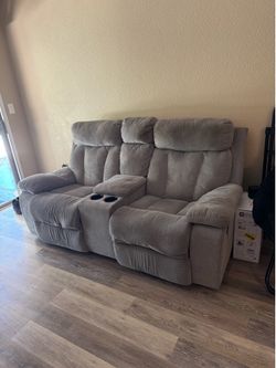Grey recliner