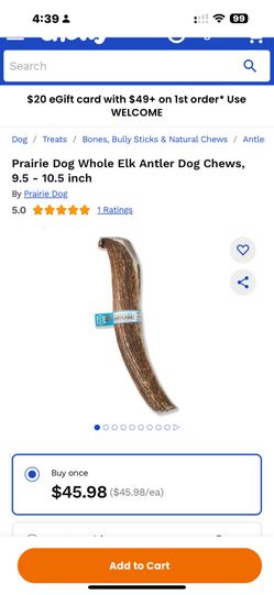 Dog Chews Elk Super Colossal Antlers