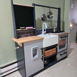Kids Kitchen Play Set With Food And Vegetables Set