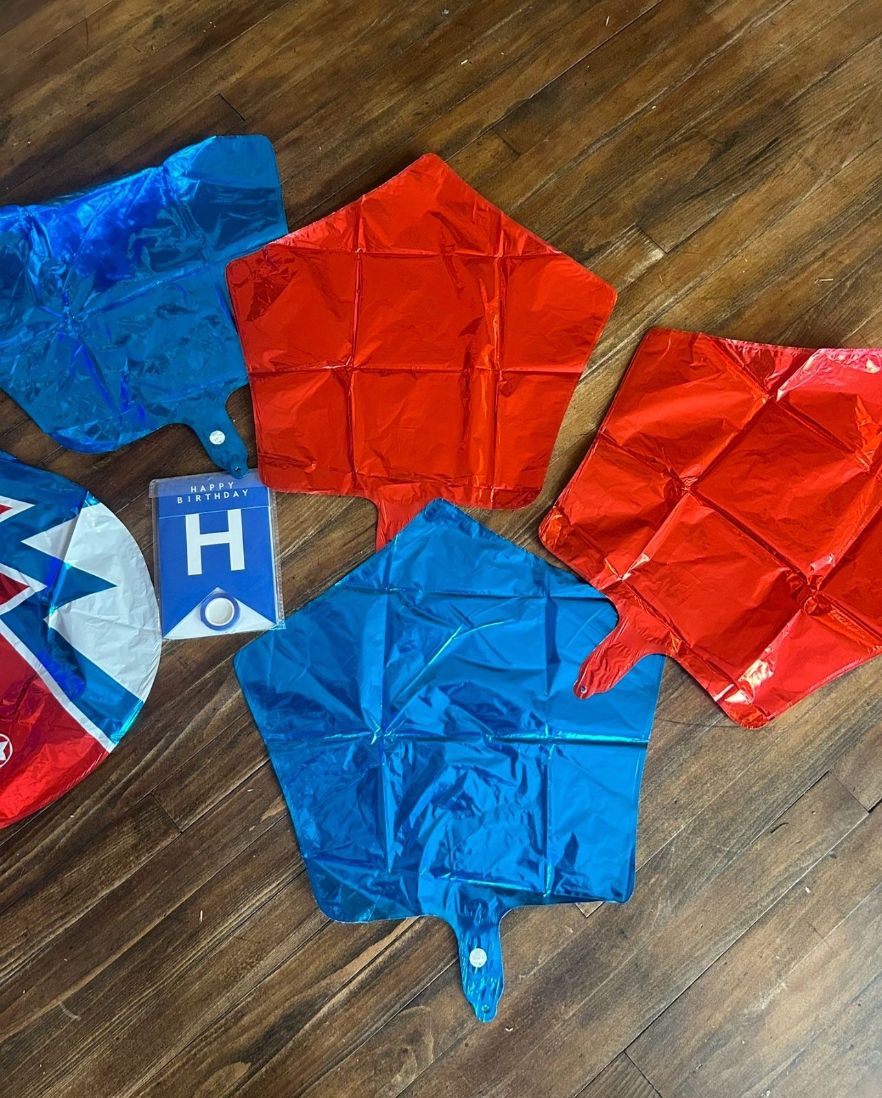 Happy Birthday Banner With Rocket Foil Balloons