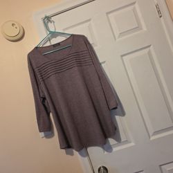 Mauve 3/4 Sleeve Shirt
