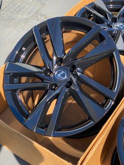 18” Lexus IS300 Factory Wheels Rims Gloss Black New IS350
