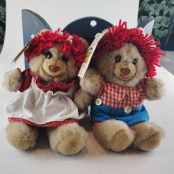 Vintage 1988 Mary Meyer Bearly Raggedy  2 Piece Set