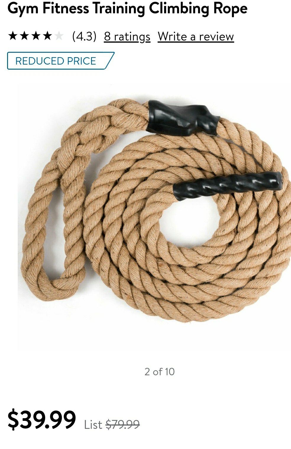 Gym fitness rope
