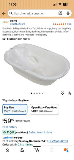 Primo Large Two Stage Baby Bath Tub