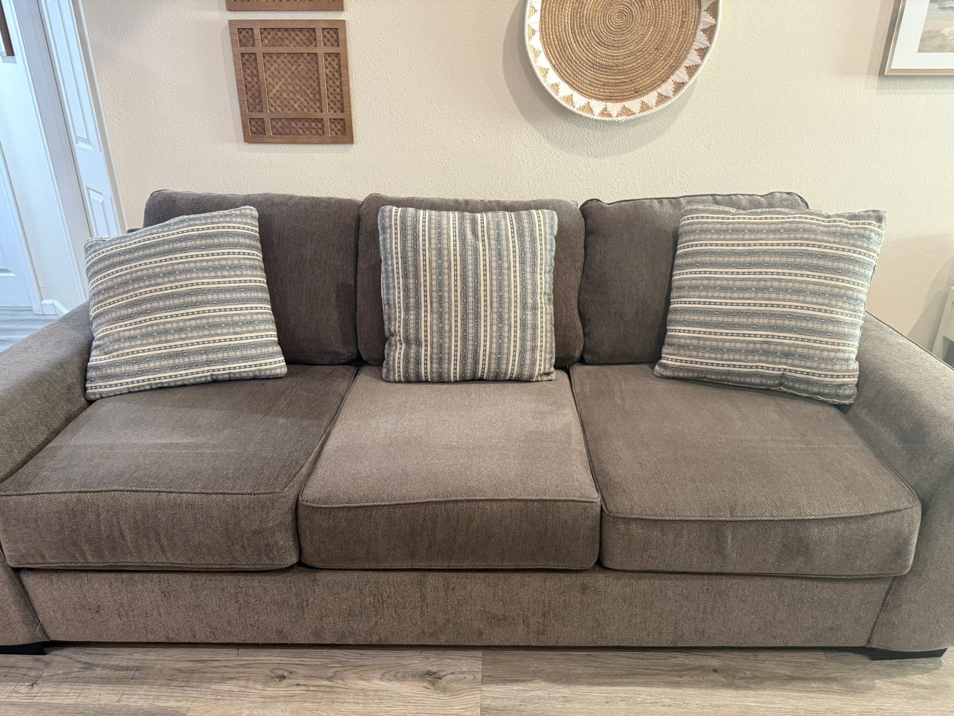 Large Brown Couch From Living Spaces