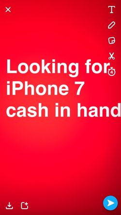 Looking for iPhone 7 cash