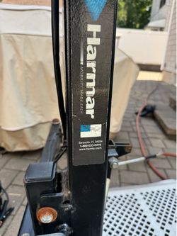 Scooter/ snow blower lift attach to hitch