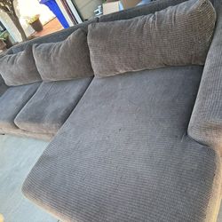 Wide Seat 132” Left Side Arm Chaise Sectional
