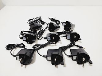 9pcs UK AC DC 4.2V 500MA 1865O Battery Wall-Charger Plug For LED Headlamp Torch Adapter