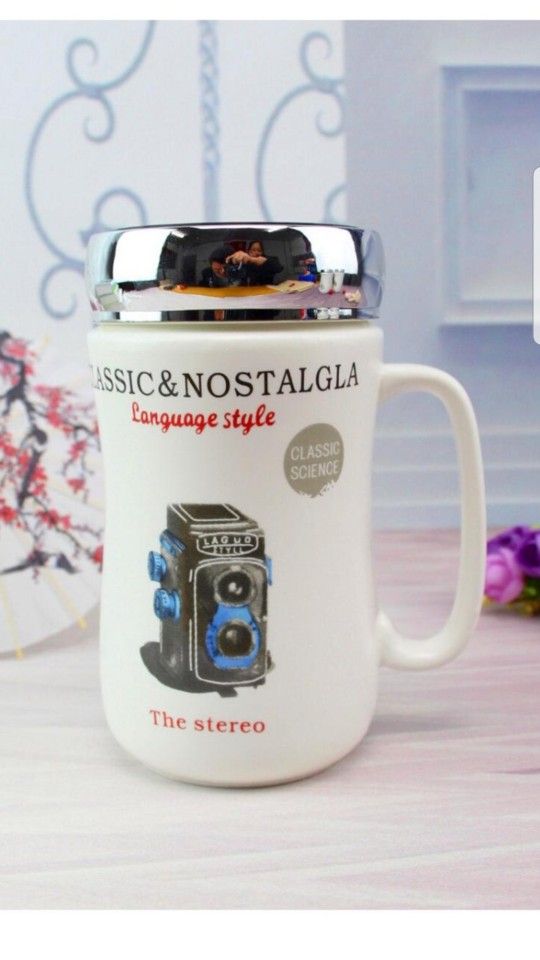 New Retro Stereo Classic & Nostalgla Mug With Lid