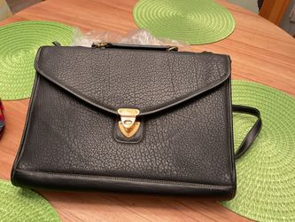 Daniella Pebble Leather Briefcase