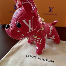 Louis Vuitton Dog Keychain Bag Charm