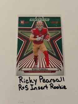 Ricky Pearsall San Francisco 49ers WR Rookies & Stars Short Print Insert Rookie Card.