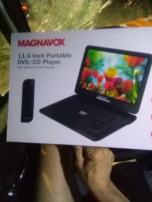 Brand New Magnavox 11 And 1/2 In Portable DVD CD Player!