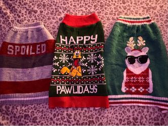 Medium/Large Christmas Dog Sweaters
