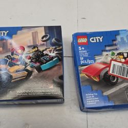 LEGO City Go-Kart Police Bike Car figs vehicles toy collectible Kids Room Mna. Cave Blocks sealed